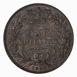 Coin - Shilling, Queen Victoria Great Britain, 1883 (Reverse)