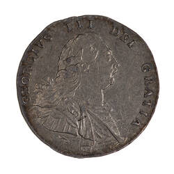 Coin - Threepence, George III, Great Britain, 1792 (Obverse)