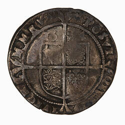 Coin - Sixpence, Elizabeth I, England, Great Britain, 1574 (Reverse)