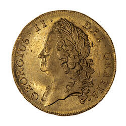 Coin - 2 Guineas, George II, Great Britain, 1739 (Obverse)