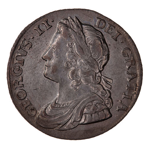 Coin - Shilling, George II, Great Britain, 1737 (Obverse)