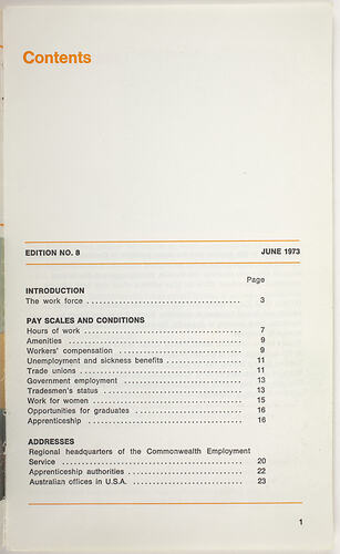 Booklet - Employment in Australia