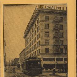 Leaflet - 'King Edward Hotel, Los Angeles', U.S.A., 1910