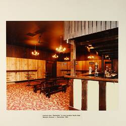 Photograph - Interior of Ratskeller in Western Annexe, Royal Exhibition Building, Melbourne, 1982