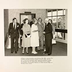 Photograph - Sir Henry Winneke Arriving at Commemorative Function, Exhibition Building, Melbourne, 1979