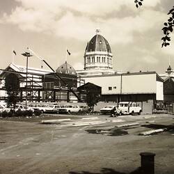 Photograph - Construction of Centennial Hall from North, Royal Exhibition Building, Melbourne, 1979