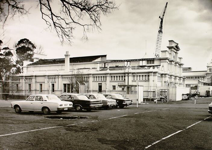 Photograph - The Old 'Residency' being demolished, Royal Exhibition Building, 1 Sep 1971