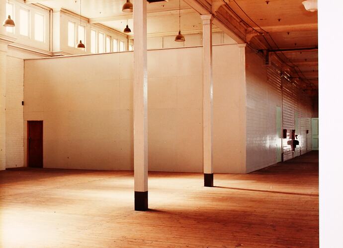 Photograph - Storage area in the Great Hall, Royal Exhibition Building, Melbourne, 1982.