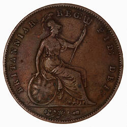 Coin - Penny, Queen Victoria, Great Britain, 1854