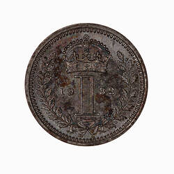 Coin - Penny (Maundy), George V, Great Britain, 1932 (Reverse)