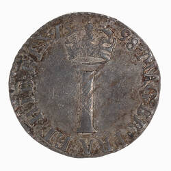 Coin - 1 Penny, William III, England, Great Britain, 1698 (Reverse)