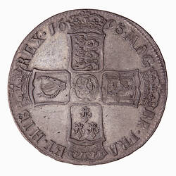 Coin - Half Crown, William III, Great Britain, 1698 (Reverse)