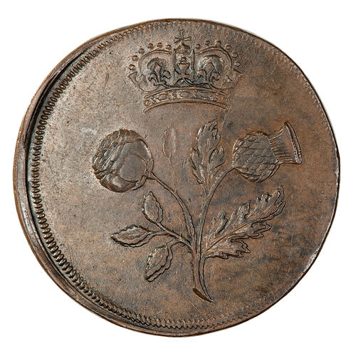 Pattern Coin - Halfpenny, Queen Anne, England, Great Britain, 1707-1714 (Reverse)