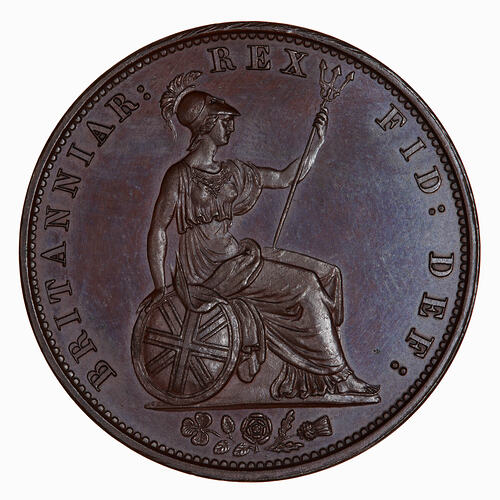 Coin - Halfpenny, William IV, Great Britain, 1831 (Reverse)