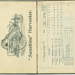 Price List - H.V. McKay, Season 1905-6, Agricultural Equipment, Issued to S. McKay, 1905