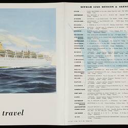 Leaflet - MV Fairsea, Sitmar Line, circa 1950s