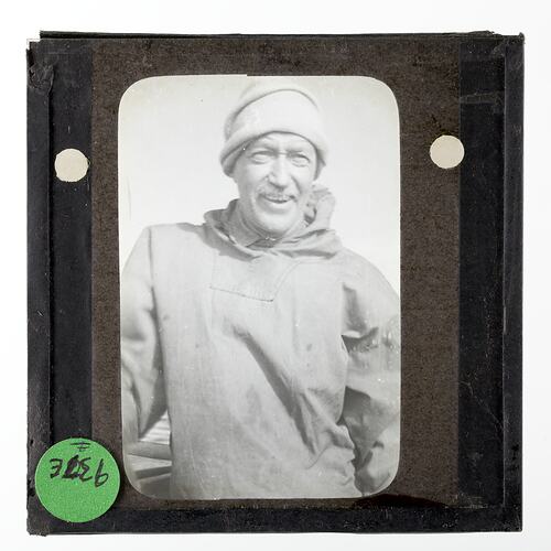 Lantern Slide - Portrait of Lincoln Ellsworth, Ellsworth Relief Expedition, Antarctica, 1935-1936