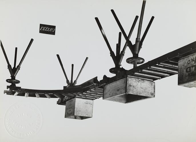 Photograph - Schumacher Mill Furnishing Works, Conveyor, Port Melbourne, Victoria, circa 1940s