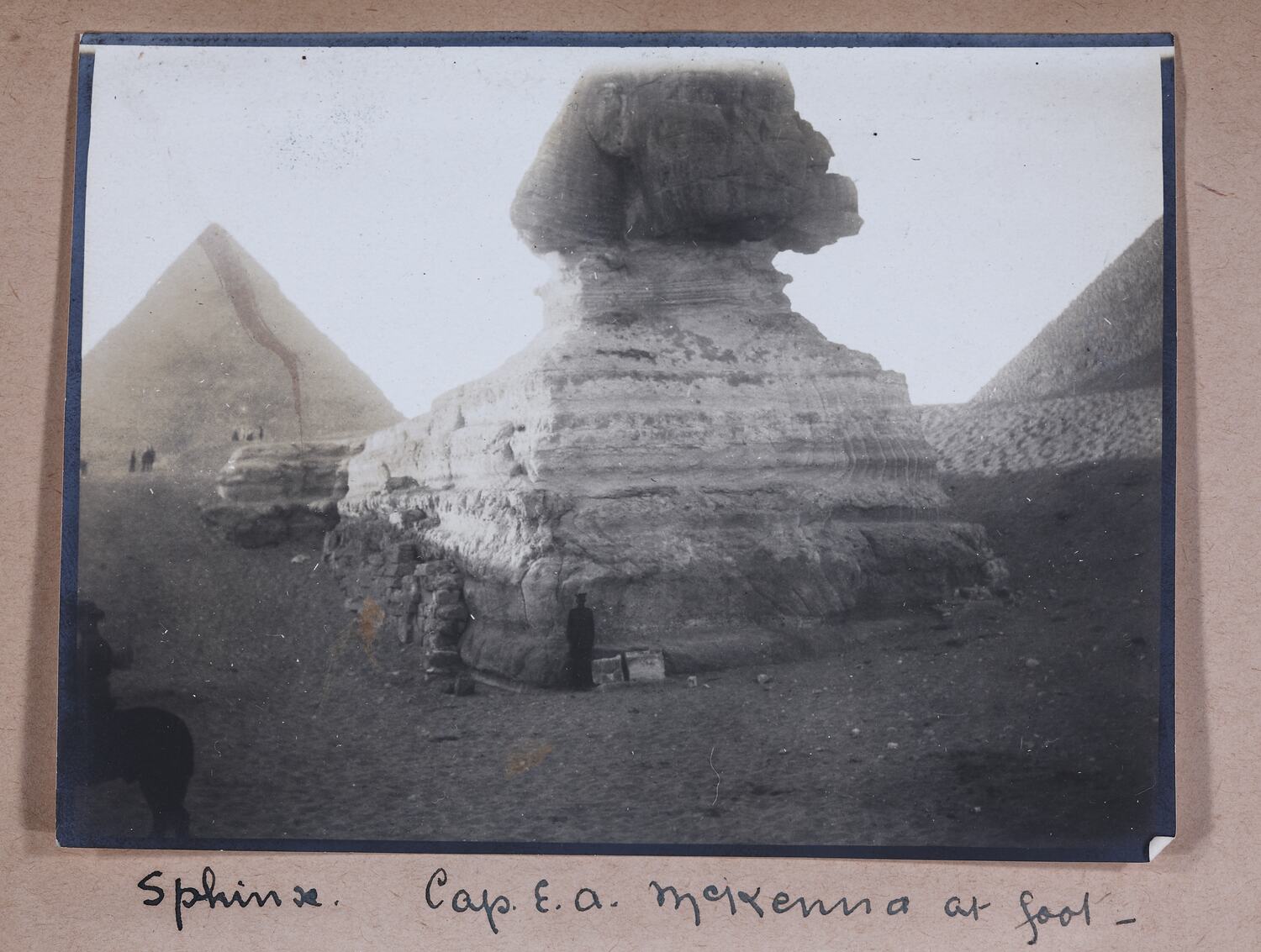 Photograph - 'Sphinx & Captain McKenna', Egypt, Captain Edward Albert ...