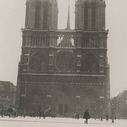 Photograph - 'Notre Dame Cathedral, Paris', France, circa 1918