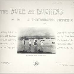Booklet - 'The Duke & Duchess A Memento of Their Visit to Melbourne', Leslie W. Craw, Melbourne, 1901