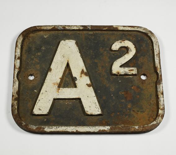 Locomotive Number Plate - 'A2'