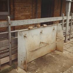 Digital Photograph - Boot Wash, Newmarket Saleyards, Newmarket, Sep 1985