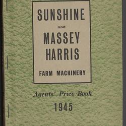 Price List - H.V. McKay, South Australia, 1945