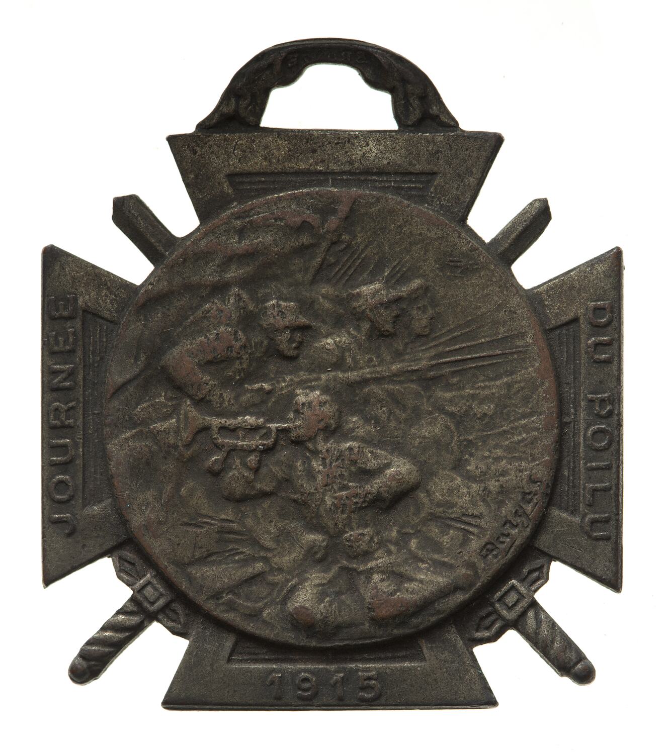Médailette Journée du Poilu 1915 - Insignes - Pucelles