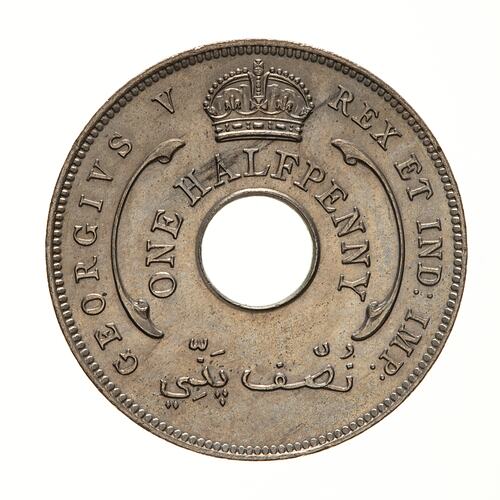 Coin - 1/2 Penny, British West Africa, 1913