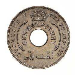 Coin - 1/2 Penny, British West Africa, 1913