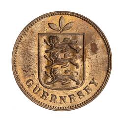 Coin - 1 Double, Guernsey, Channel Islands, 1889
