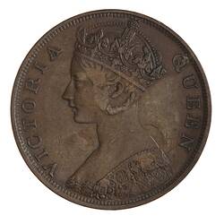 Coin - 1 Cent, Hong Kong, 1863