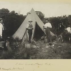 Photograph - Camp View, Field Naturalists' Club of Victoria Expedition to King Island, Archibald James Campbell, 1887
