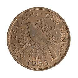 Coin - 1 Penny, New Zealand, 1955