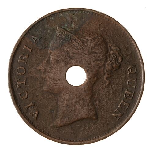 Token - 1 Rupee, Port Blair, Andaman Islands, 1861