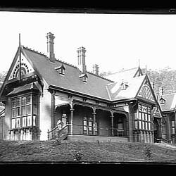 Glass Negative - House, by A.J. Campbell, Dandenong Ranges, Victoria, circa 1900