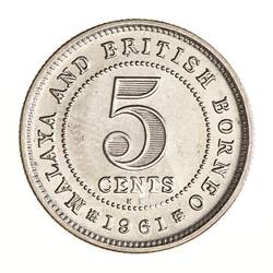 Coin - 5 Cents, Malaya & British Borneo, 1961