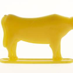 Toy Cow - Yellow Plastic