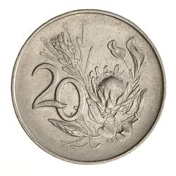 Coin - 20 Cents, South Africa, 1965