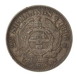 Coin - 2 & 1/2 Shillings, South Africa, 1896