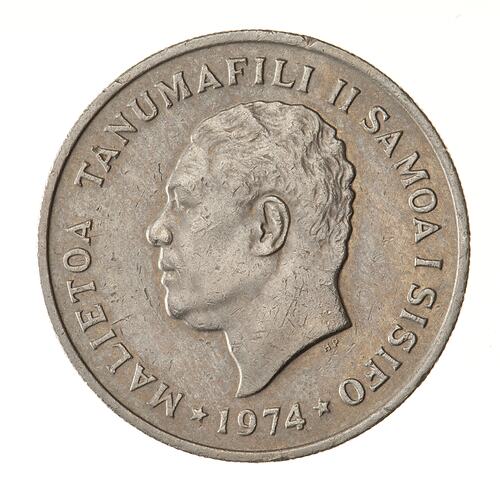 Coin - 10 Sene, Samoa, 1974
