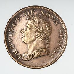 Coin - 1/2 Penny, Nova Scotia, Canada, 1832