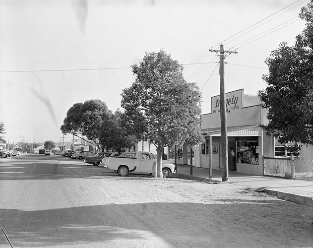 Streetscape, Heyfield, Victoria, 1958