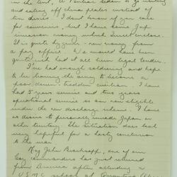 Letter - Leo James Pollard, to Margaret Malval, Thank You & Capture of Balikpapan, 24 Jul 1945