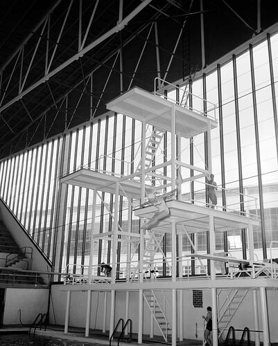 Diving Platform, Swimming Pool, Olympic Park, Melbourne, Victoria, 1956