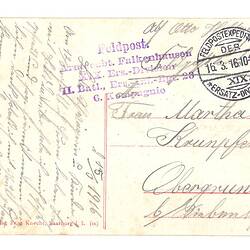 Postcard - 'St. Sauveur', German, World War I, circa Jan 1915