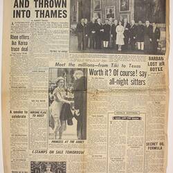 Newspaper - 'Daily Herald', England, 2 Jun 1953