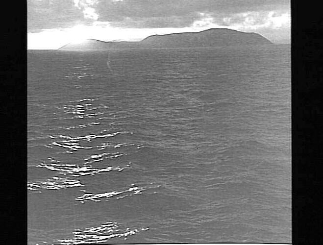 Photograph - Sunset from Ship, Approaching Albany, 1934