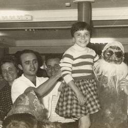 Digital Photograph - Marianna Mazzarino at Christmas Event aboard Ship 'TN Roma', Flotto Lauro Line, 1961
